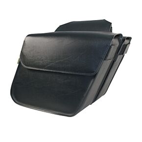 WILLIE & MAX Willie & Max Universal Raptor Standard Slant Saddlebags (14 in L x 12 W x 5.5 H) - Black - 58802-00