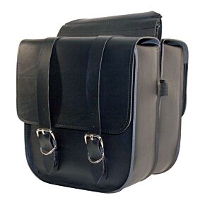 WILLIE & MAX Willie & Max Universal Standard Straight Saddlebags (11 in L x 12 in W x 3.5 in H) - Black - 58301-00