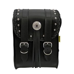 WILLIE & MAX Willie & Max Universal Warrior Sissy Bar Bag (8 in L x 10 in W x 4.5 in H) - Black - 58431-00