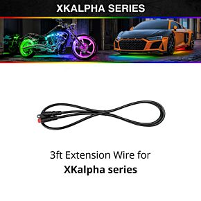 XKGLOW XKGLOW XK Glow 5pin Extension Wire Xkalpha - 3 Ft - AP-WIRE-3FT