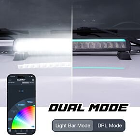 XKGLOW XKGLOW XK Glow 7in Offroad Light Bar w/ RGBW Chasing DRL & App Control - MX-BAR-7