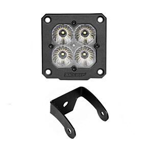 XKGLOW XKGLOW XK Glow Flush Mount XKchrome 20w LED Cube Light w/ RGB Accent Light - Flood Beam - XK065002-FL