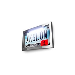 XKGLOW XKGLOW XK Glow Motorcycle License Plate Frame Light w/ White LED - Chrome - XK034019-W