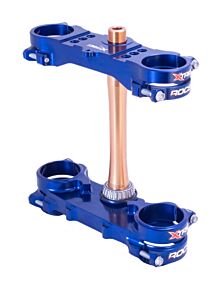 Xtrig XTrig 2024 Yamaha YZ250F/ 23+ YZ450F ROCS Tech Triple Clamp 22 mm. Offset M12 - Blue - 501330801401