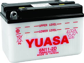 YUASA BATTERY Yuasa Battery Yuasa 6N11-2D Conventional 6-Volt Battery - YUAM26112