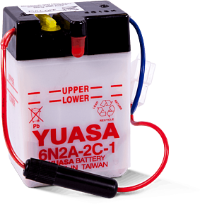 YUASA BATTERY Yuasa Battery Yuasa 6N2A-2C-1 Conventional 6-Volt Battery - YUAM262C1