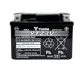 YUASA BATTERY Yuasa Battery Yuasa YTZ6V Maintenance Free AGM 12-Volt Battery - YUAM726ZS