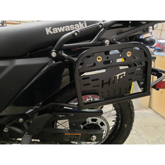 Happy Trails SU Side Rack for Kawasaki KLR650 Gen 3 – Installed View