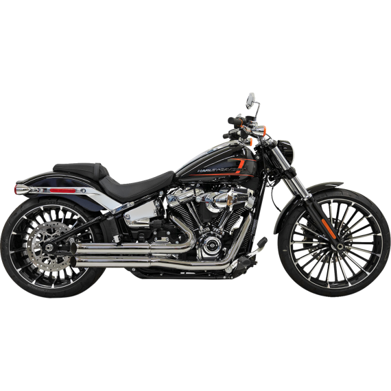 Pro Street Exhaust - Chrome - '18+ Softail 1S34D