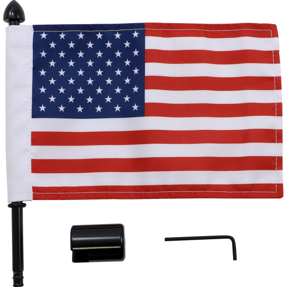 Flag Mount Sissy Bar USA Flag BRFMSQSB