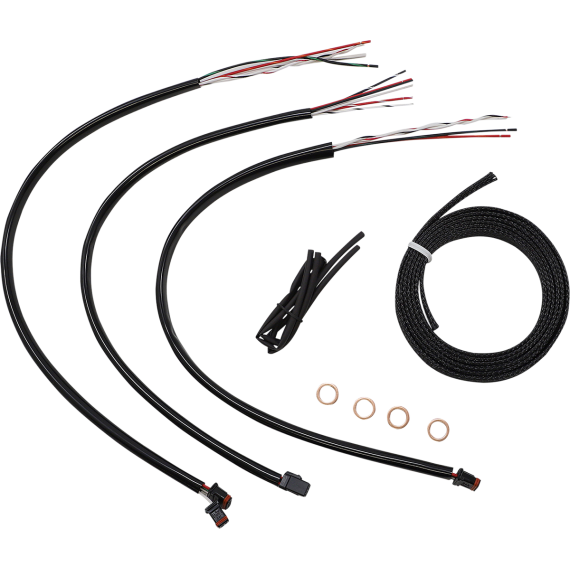 Handlebar Cable/Brake Line Kit Quick Connect Complete 15" 17