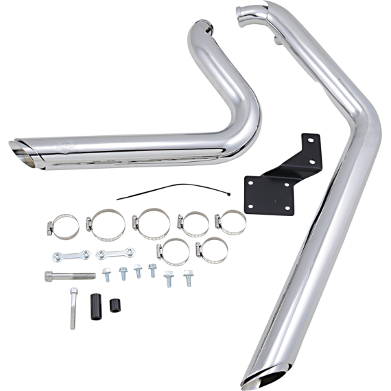 Shortshots Staggered Exhaust System - Chrome 17221