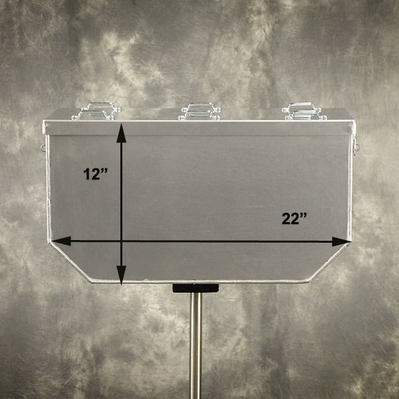 Aluminum Top Box 58 Liters - 14x22x12